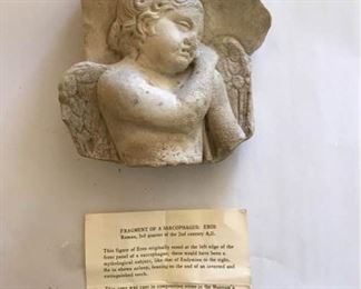 Art Replica Fragment of a Sarcophagus Eros