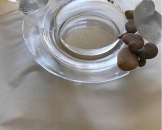 Lalique Glass Bowl with Birds