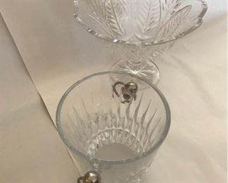 Lead Crystal Ice Bucket and Fruit Bowl