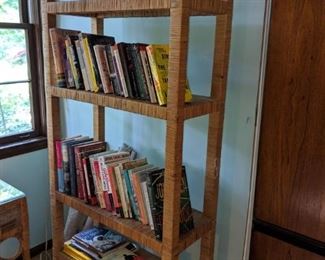 rattan bookshelf