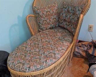 rattan chaise lounge