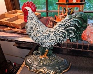 metal rooster