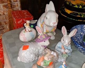 bunny figurines