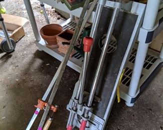 tile cutter, bar clamps