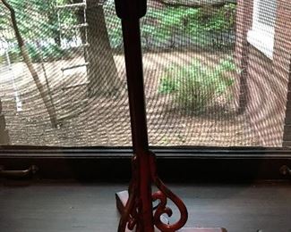 A pair of these cool antique red lacquer lamps