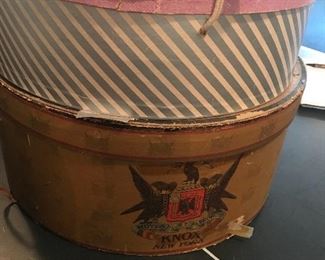 Vintage hat boxes