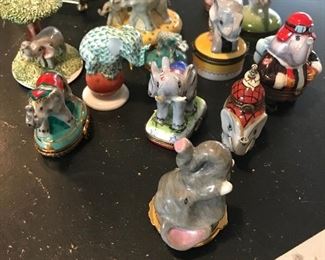 Limoges and Herend boxes