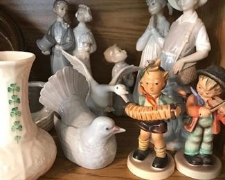 Lladro Beleek and Hummel