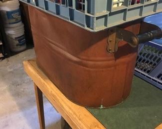 Copper washtub