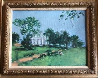 Original oil painting on canvas signed and dated '73 by Frederick McDuff (1931-2011)