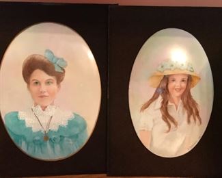 Porcelain portrait plaques