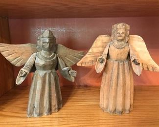carved Mexican angels