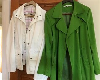 Burberry white trench