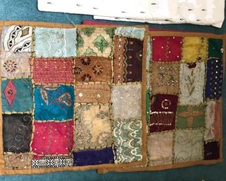 Woven art made from sari's
