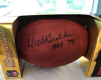 Dick Butkus signed ball