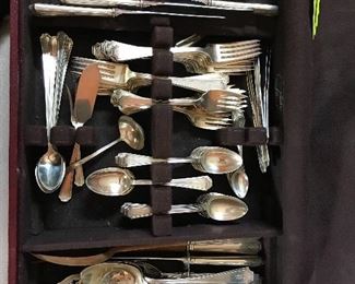 Gotham sterling silver set. Over 140 pieces “S” monogrammed