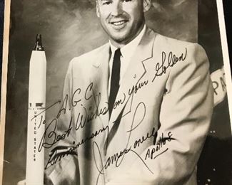James Lovell signed picture (what is he holding)?
