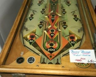 Bally Bonus pinball machine