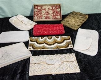 Vintage Beaded Evening Clutches, Great Condition.