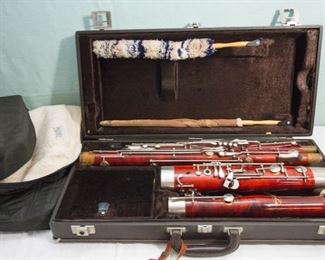 W. Schreiber #23929 Made In Germany Bassoon w/J. Cavallaro Instrument Case Cover /Hard Case: $400.00