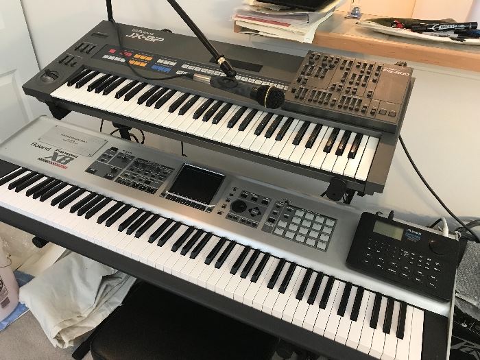 Roland PG-800 Controller, The Fantom-X music workstation/synthesizer, and more