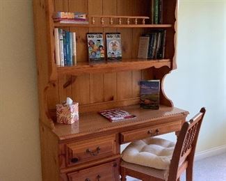 Another Bookcase/Desk and chair; Knotty Pine