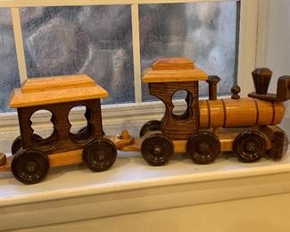 Wooden toy train