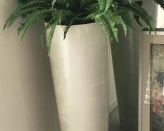 Large White Floor Vase about 3 feet tall