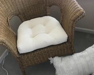 Wicker Chair with cushion
