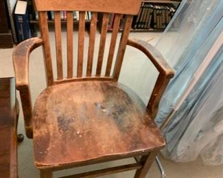 #53		solid wood arm chair 	 $30.00 
