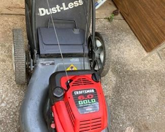 #74		craftman lawn mower 6.0 gold easy start 22 inch cut	 $150.00 
