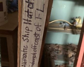 #70  piece of ship hatch cut in half 12x20x3 thick salvage off coast of FL 	 $300.00 
#71   ship hatch salvage off coast of FL 30x45x3	 $1,000.00 
