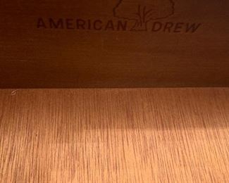 #2		American drew buffet w flip top and 1 drawer 2 doors 36-54x17.5x32	 $275.00 
