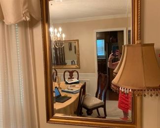 #3 gold bevel mirror 28x40 $60.00