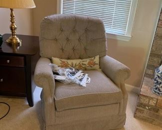 #17		lazy boy sage green swivel rocker  $75
