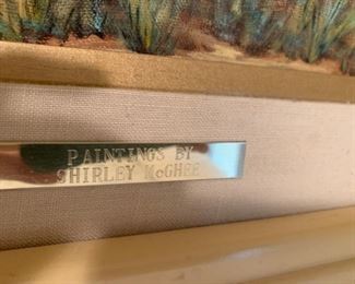 #34		shirley McGhee Painting of cotton fields Orginal oil 	 $125.00 

