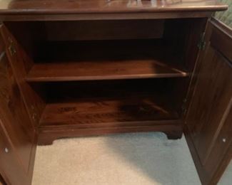 #38		pine bedside table w 2 doors 29x18x24	 $75.00 
