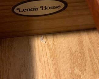 #42		Lenoir house dresser w mirror laminate top 	 $65.00 
