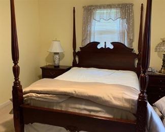 #50  (4) post queen bed by Thomasville Impressions $500.00 