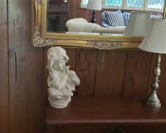 Beautiful mirror and cabinet