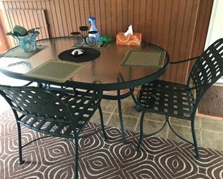 Glass Top Table / 4 Chairs $ 142.00