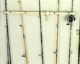 Vintage fishing poles 