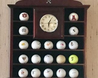 Golf ball display clock 