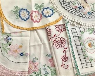 hand embroidered linens 