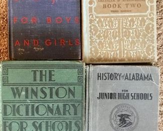 Vintage school books 