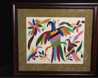 Jl055 Peruvian Embroidered Art Panel