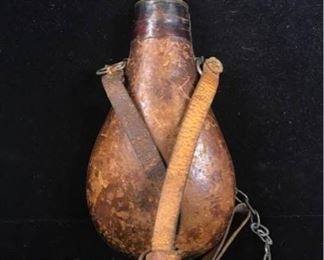 Jl014 Leather Gun Powder Flask