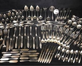 Am092 Towle Sterling Flatware 145 Pieces