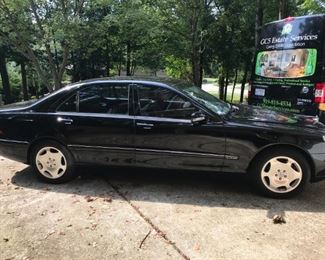 This is a 2001 S600 Mercedes Benz. It has a little over 80,000 miles and is a V12 with a clean title. We know it has a water leak that makes it undrivable. The price is $4,000. Cash or certified check only.
