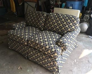 Custom Upholstered Love Seat Sleeper Sofa by Pearson